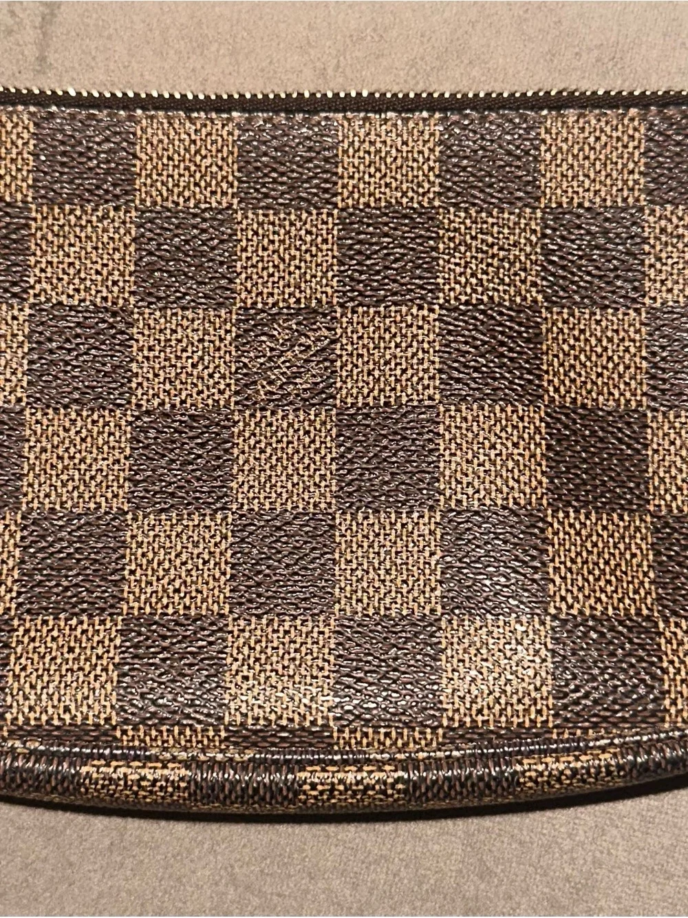 Louis Vuitton Damier Ebene MINI Pouchette Accessories *No Strap*